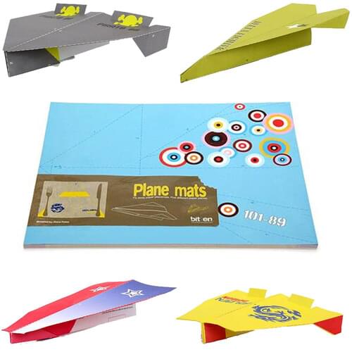 Paper Plane Desktop Notepad 50 Sheets