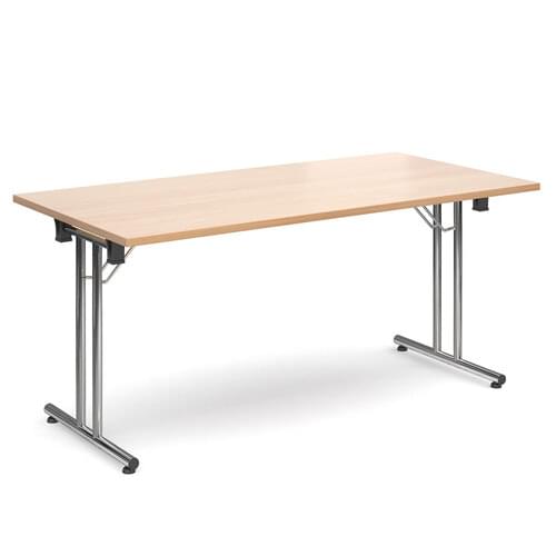 Rectangular Deluxe Folding Leg Table 1600mm x 800mm Beech