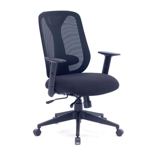 Operator Chair High Back Adjustable Arms Black