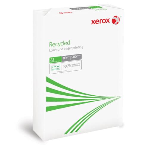 Xerox A3 100% Recycled 80gsm White Paper P500