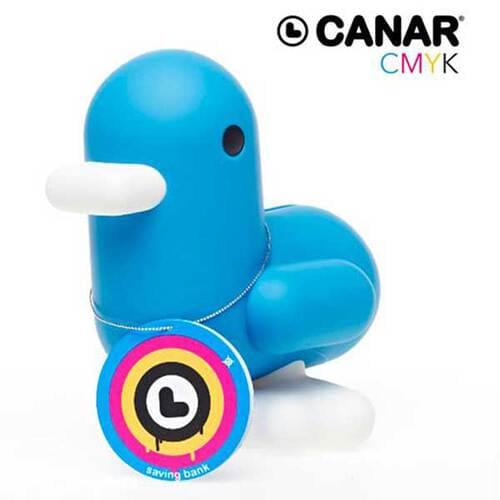 Canar CMYK Saving Bank 16cm Banker Cyan