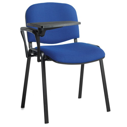 Conference Chair with Writing Kit Fabric Blue