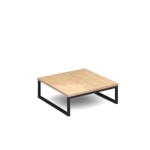Square Coffee Table 700mm x 700mm Black Frame Kendal Oak