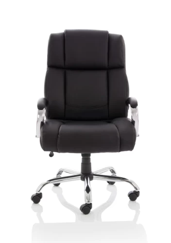 Heavy Duty High Back Executive Chair Leather (35 Stone) Black
