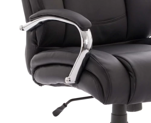 Heavy Duty High Back Executive Chair Leather (35 Stone) Black