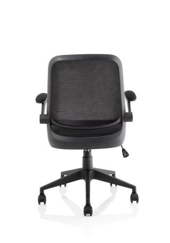 Mesh Back Operator  Chair With Folding Arms