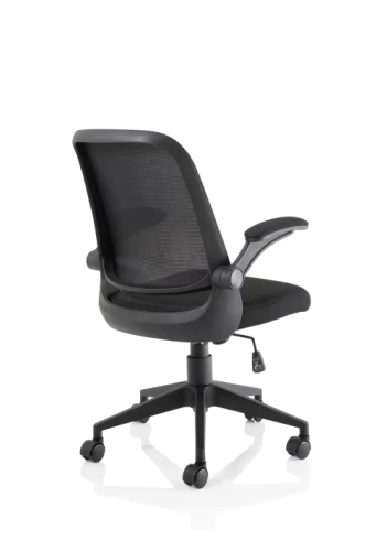 Mesh Back Operator  Chair With Folding Arms