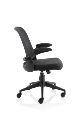 Mesh Back Operator  Chair With Folding Arms