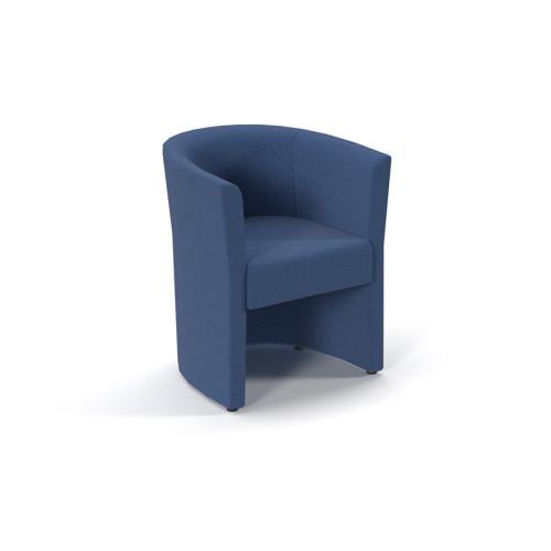 Single Seater Tub Chair Fabric Blue