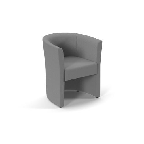 Single Seater Tub Chair Fabric Grey