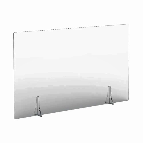 Free Standing Acrylic Screen 1200 x 700 x 4mm Clear