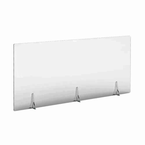 Free Standing Acrylic Screen 1600 x 700 x 4mm Clear