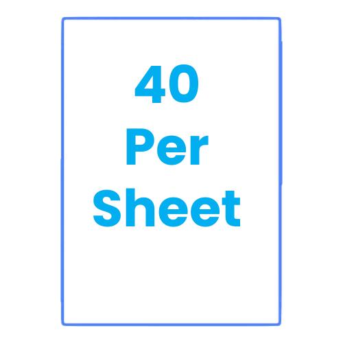 Bespoke A4 Laser Label 40 per Sheet (500)