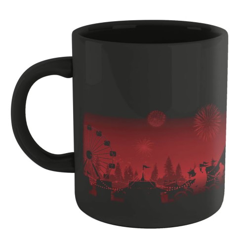 Ceramic Mug “Stranger Things Carnival” Red on Black