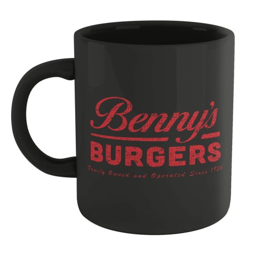 Ceramic Mug “Stranger Things Bennys Burgers” Red on Black