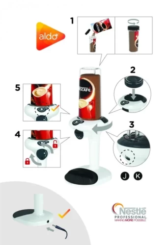 Nescafe Aldo Instant Coffee Machine Dispenser