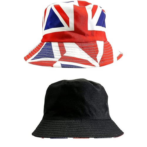 Reversible Union Jack Bucket Hat Unisex