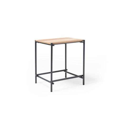 Square Coffee Table 500mm x 500 x 600mm Anthracite Steel Frame and Alaska Top