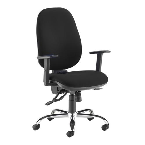 24hr Ergonomic Task Chair Asynchro Black
