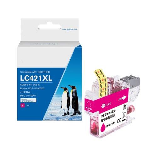 DIRECT Brother Inkjet Cartridge LC421XLM Compatible Magenta