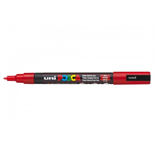 POSCA PC-3M Red Bullet Tip Marker