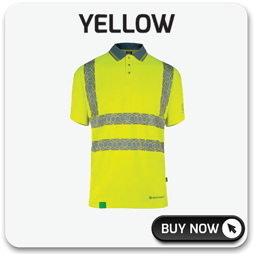 Beeswift Envirowear Polo Shirts Short Sleeve Yellow 500