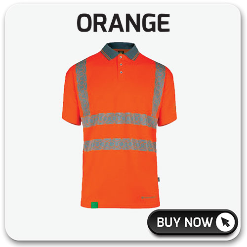 Beeswift Envirowear Polo Shirts Short Sleeve Orange 500