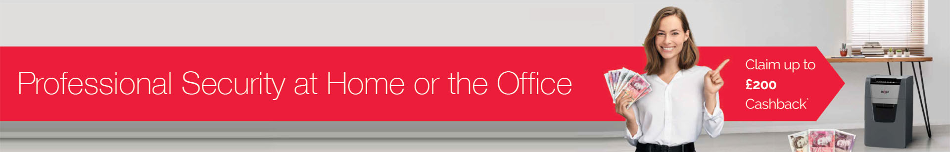 Rexel Shredders Cashback Category Page Header