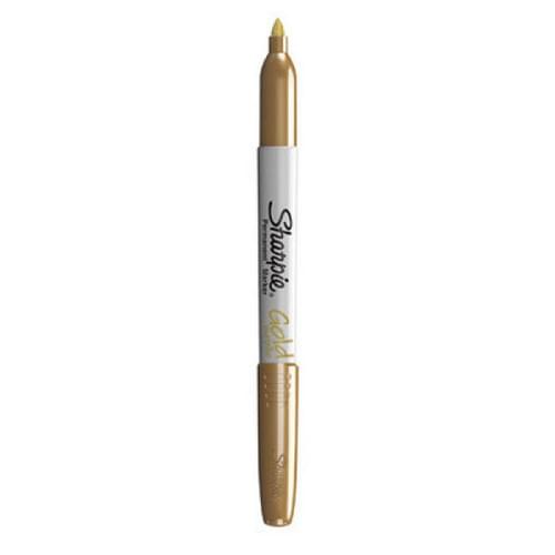 Sharpie Fine Permanent Marker Metallic Gold Pk12