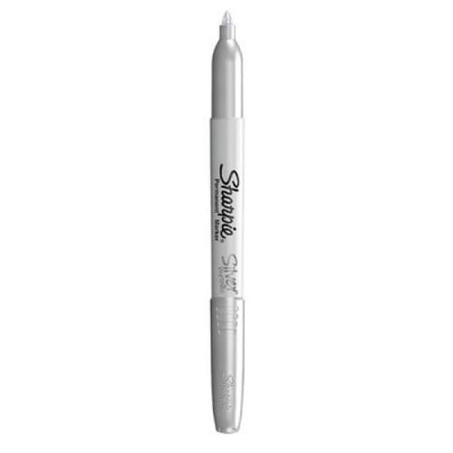 Sharpie Fine Permanent Marker Metallic Silver Pk12