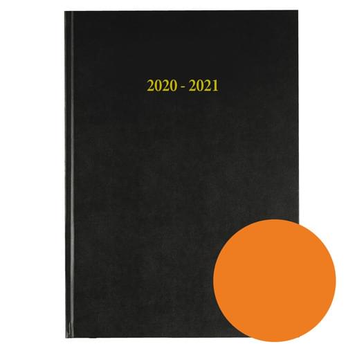 2020-2021 12 Months Academic Diary A4 Day To Page Orange