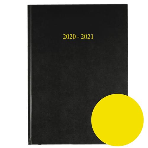 2020-2021 12 Months Academic Diary A4 Day To Page Yellow