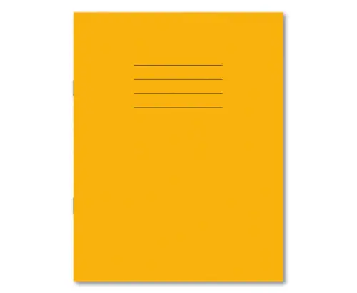 Exercise Book 9x7in 229x178mm 7mm Squared Yellow Cover 48 Pages