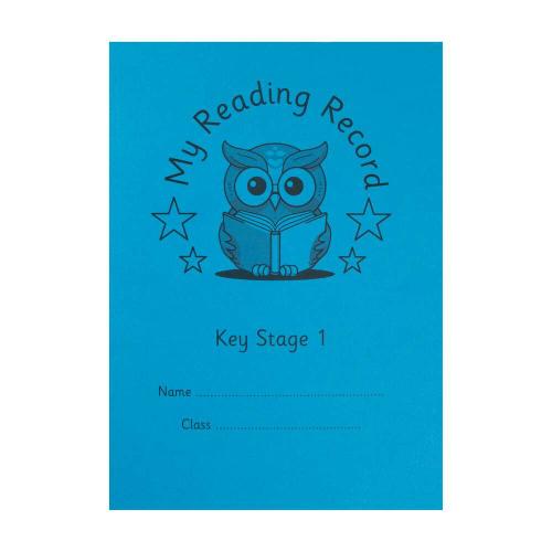 KS1 A5 Reading Record Book Blue Cover 40 Pages