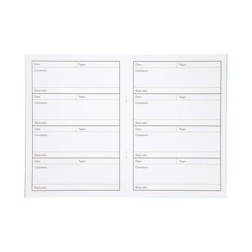 KS1 A5 Reading Record Book Blue Cover 40 Pages