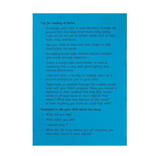 KS1 A5 Reading Record Book Blue Cover 40 Pages