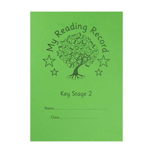 KS2 A5 Reading Record Book Green Cover 40 Pages