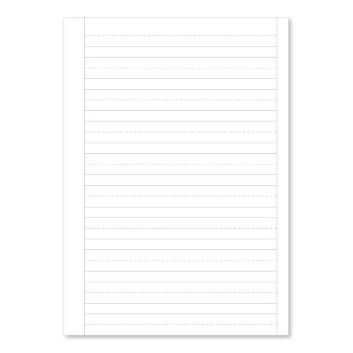 A4 Handwriting Exercise Paper 10mm Dash Ruled - 500 Sheet Ream