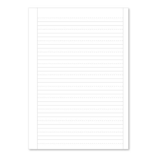 A4 Handwriting Exercise Paper 8mm Dash Ruled -  500 Sheet Ream