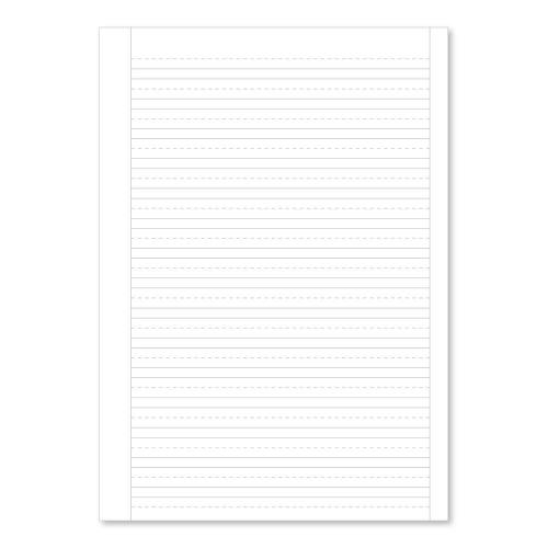 A4 Handwriting Exercise Paper 6mm Dash Ruled - 500 Sheet Ream