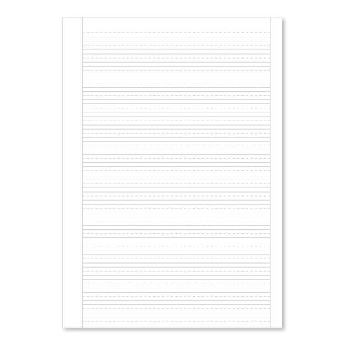 A4 Handwriting Exercise Paper 4mm Dash Ruled - 500 Sheet Ream