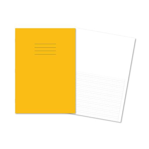 Handwriting Book A4 Top Plain Bottom 6mm Spacing with Dashed Lines Yellow Cover 80 Pages