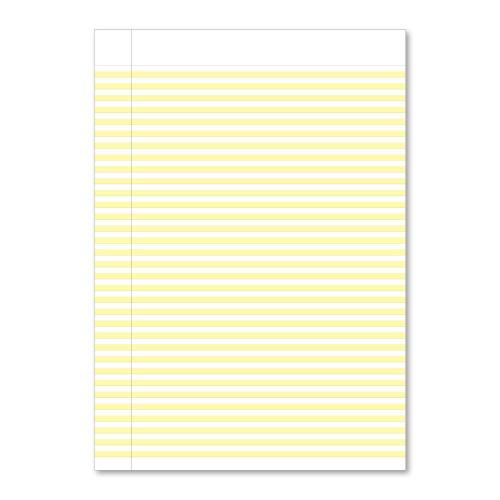 Handwriting Book A4 4mm Highlighted Yellow Ruling Red Cover 80 Pages