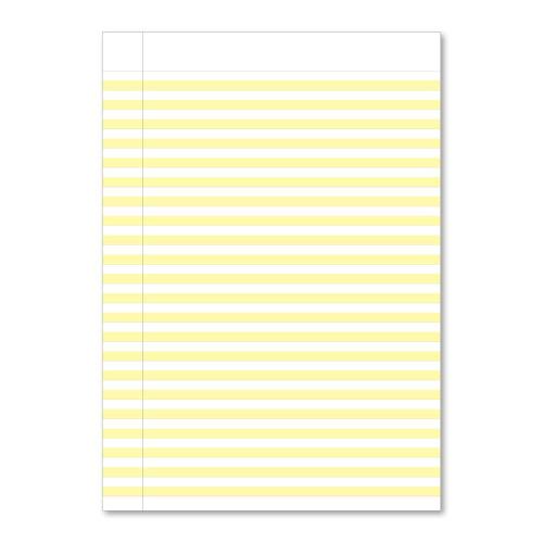 Handwriting Book A4 6mm Highlighted Yellow Ruling Red Cover 80 Pages