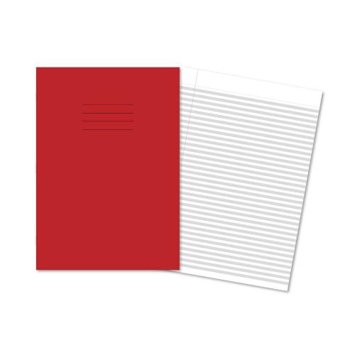 Handwriting Book A4 4mm Grey Shaded Ruling Red Cover 80 Pages