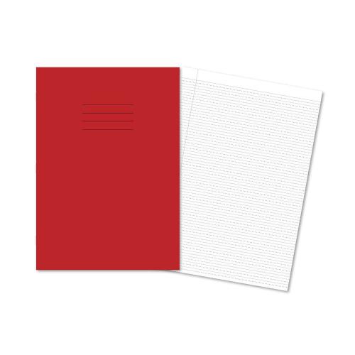 Handwriting Book A4 4mm Single Dash Line Red Cover 80 Pages
