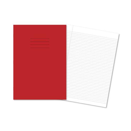 Handwriting Book A4 6mm Single Dash Line Red Cover 80 Pages