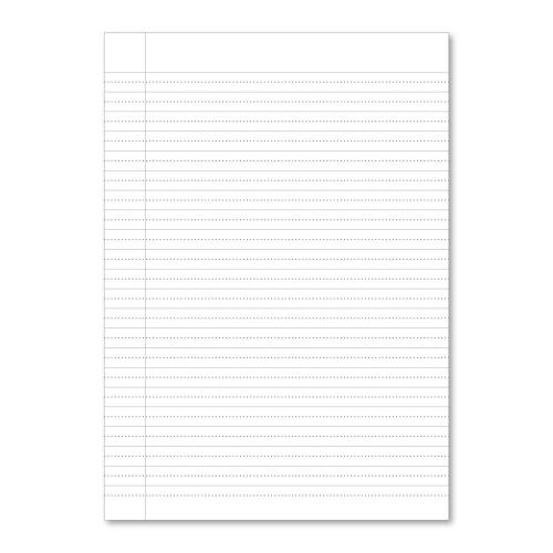 Handwriting Book A4 6mm Single Dash Line Red Cover 80 Pages