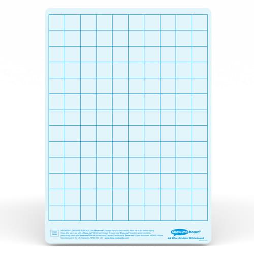 Show-me A4 Gridded Blue Tinted Drywipe Lapboards Pk5