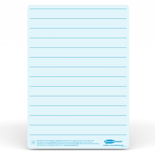 Show-me A4 Lined Blue Tinted Drywipe Lapboards Pk5